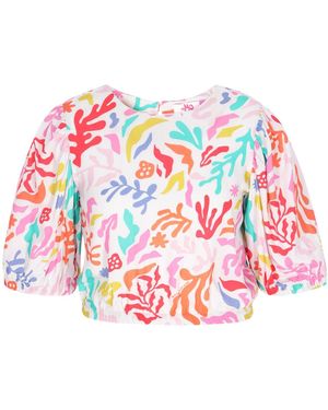 swirly Bluse - Weiß