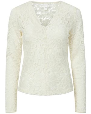 Y.A.S Shirt Lacey - Weiß