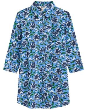 Seasalt Cornwall Bluse Dove Plant - Blau