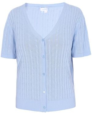 usha BLUE LABEL Strickjacke Everyday Fashion - Blau