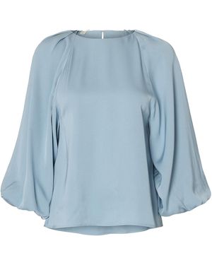 SELECTED Bluse - Blau