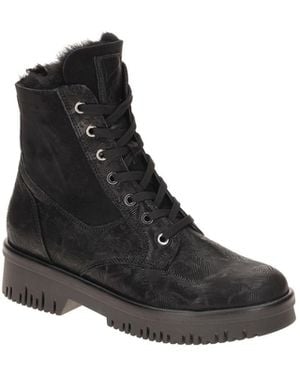 Waldläufer Boots Alea Warmfutter Stiefeletten Gemustert H-Weite - Schwarz