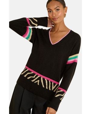 Love & Roses Pullover - Schwarz