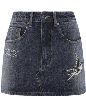 Ed Hardy Rock Swallow - Blau
