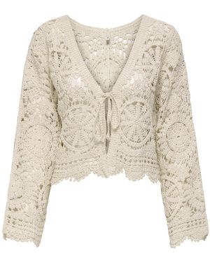 ONLY Strickjacke Onlwaterly - Natur