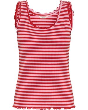 Cream Top 'Ribba' - Rot