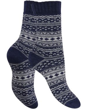 celodoro Socken Wollsocken - Blau