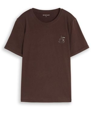 Tom Tailor T-Shirt - Braun