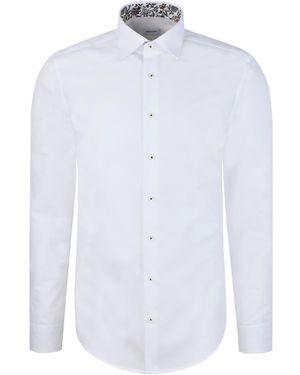 Seidensticker Hemd Schwarze Rose - Weiß