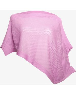 LANARTO slow fashion Cape Poncho Sternennetz - Pink