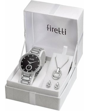 Firetti Quarzuhr (Set, 4 Tlg. - Mettallic