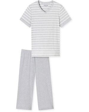 Schiesser Pyjama Casual Essentials - Weiß