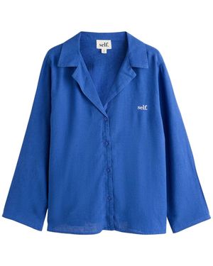 Self Bluse - Blau