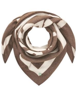 Codello Schal Damen Dreieckstuch Mit Bear-Mood Schriftzug - Mettallic