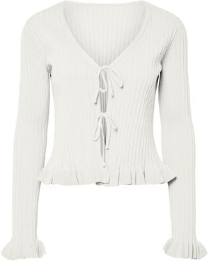 Pieces Strickjacke Pcragnhild - Weiß