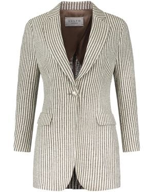 Vulto Blazer Silk Linen Blazer - Grau