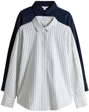 The Set Bluse - Blau
