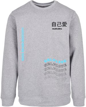 F4NT4STIC Sweatshirt Self Love - Grau
