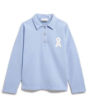 ARMEDANGELS Pullover Polo Sweat - Blau