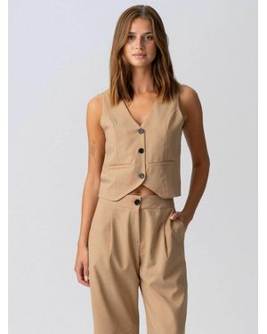 TeeShoppen Vest Natalie - Natur