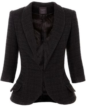AVENUE No.29 Avenue N29 Blazer Structured Boucle Blazer - Schwarz