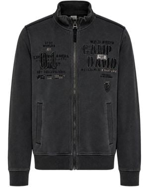 Camp David Sweatjacke Wild Sites Ii - Schwarz