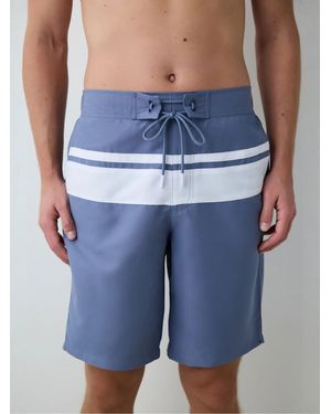 Penti Badeshorts Gentleman Gestreifte Lange Badeshorts - Blau