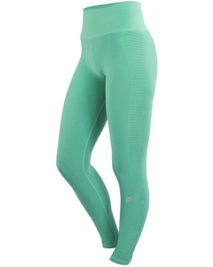GUGGEN Mountain Leggings Damenleggings Seamless Ll77 Leggings - Grün