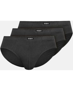 Henderson Slip Klassische Slips 3Er-Pack Aus Baumwolle Bequem Atmungsaktiv Classic Xxl - Schwarz