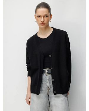MixRay Strickjacke - Schwarz