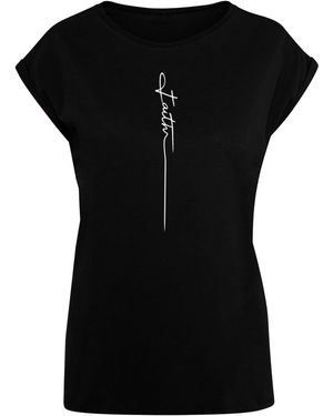 Merchcode T-Shirt 'Faith' - Schwarz