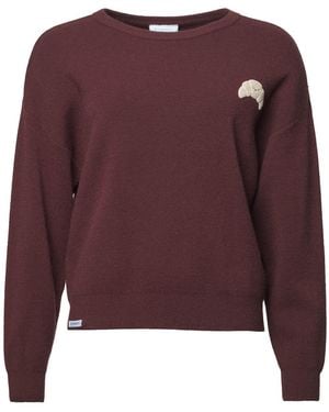 KLEINIGKEIT Pullover Smiley Hörnchen - Lila