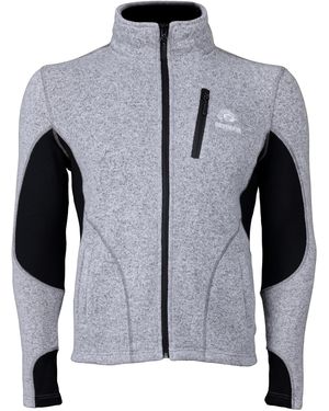 GUGGEN Mountain Funktionsfleecejacke Fusion Fleecejacke Mml01Vd Wanderjacke - Grau