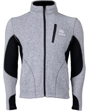 GUGGEN Mountain Funktionsfleecejacke Fusion Fleecejacke Mml01Vd Wanderjacke - Grau