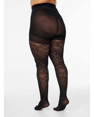 Zizzi Feinstrumpfhose - Schwarz