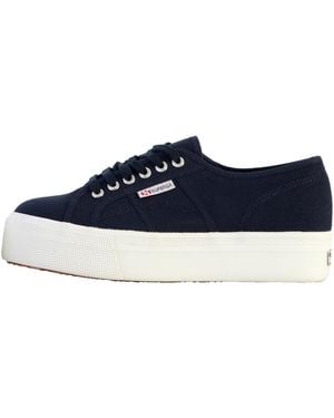 Superga Sportlicher Schnürschuh - Blau