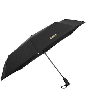 BOSS Regenschirm Pocket Umbrella Double B - Schwarz