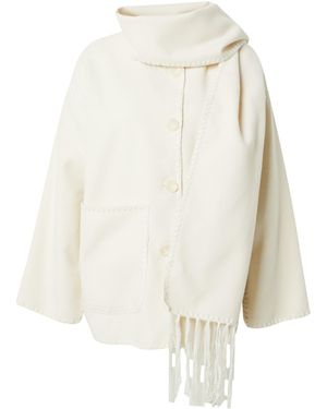 MissPap Jacke Mit Schal - Weiß