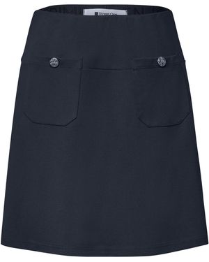 Street One Minirock Mit Aufgesetzten Taschen - Blau