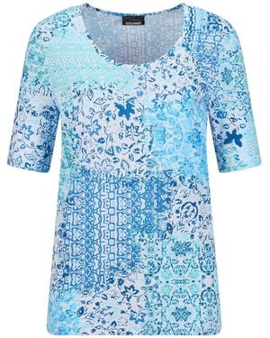 Goldner Shirt - Blau