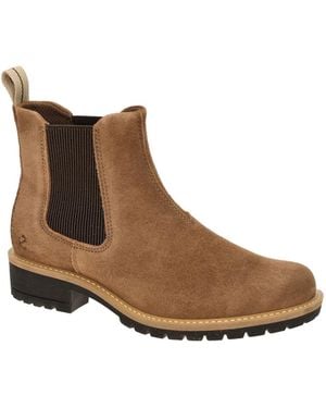 Ecco Boots Elaina Chelsea Stiefelette Velour 202203 - Braun