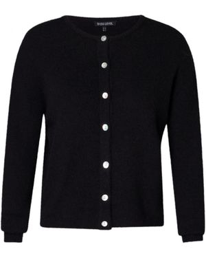 Base Level Curvy Strickjacke - Schwarz