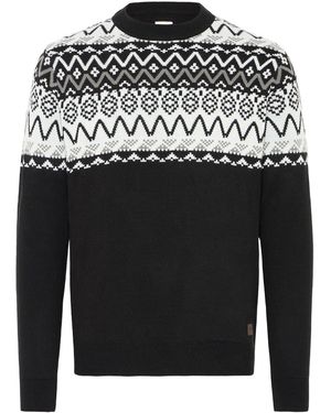 Solid Strickpullover Sdellis - Schwarz