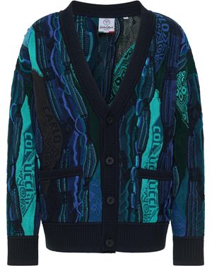 carlo colucci Strickjacke Erlacher - Blau