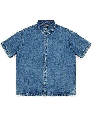Dr. Denim Bluse Kye Shirt - Blau