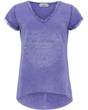 Zwillingsherz T-Shirt Positive Mind - Lila