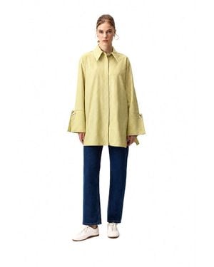 Touché Privé Touch Priv Shirt Striped Shirt With Wide Cuffs - Gelb