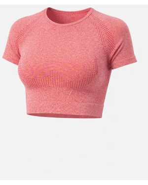 LEAFLETIC Weste Short Sleeve Sports Tops - Pink