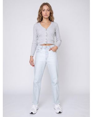 Levi's Levis Jeans 501 Crop Z5128 S Light Worn - Weiß