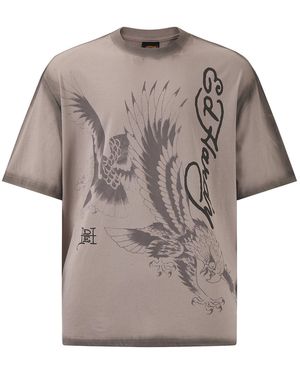 Ed Hardy T-Shirt Eagles - Grau